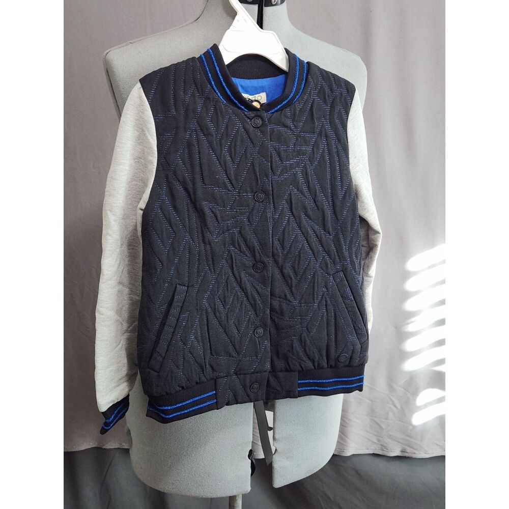 NEW Kenzo Kids boy black gray bomber jacket 8